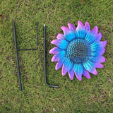 Maxbell Sunflower Garden Stake Fashion Sturdy Faux Flower for Courtyard Lawn