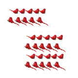 Maxbell Artificial Christmas Red Bird Ornaments Crafts for Holidays Wedding Branches