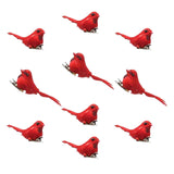 Maxbell Artificial Christmas Red Bird Ornaments Crafts for Holidays Wedding Branches