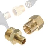 Maxbell Pressure Washer Coupler Adapter Hose Connector Easy to Use Sturdy Attachment Style A