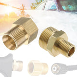 Maxbell Pressure Washer Coupler Adapter Hose Connector Easy to Use Sturdy Attachment Style A