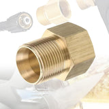 Maxbell Pressure Washer Coupler Adapter Hose Connector Easy to Use Sturdy Attachment Style A