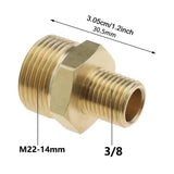 Maxbell Pressure Washer Coupler Adapter Hose Connector Easy to Use Sturdy Attachment Style D
