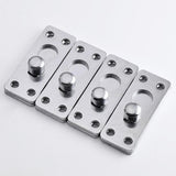 Maxbell 4Pcs Bed Rail Fasteners Premium Connector Iron Thickened Connecting Fittings Single Peg