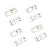 Maxbell 4Pcs Bed Rail Fasteners Premium Connector Iron Thickened Connecting Fittings Single Peg