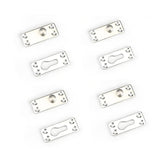 Maxbell 4Pcs Bed Rail Fasteners Premium Connector Iron Thickened Connecting Fittings Single Peg