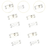 Maxbell 4Pcs Bed Rail Fasteners Premium Connector Iron Thickened Connecting Fittings Single Peg