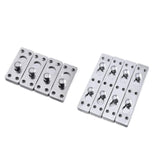 Maxbell 4Pcs Bed Rail Fasteners Premium Connector Iron Thickened Connecting Fittings Single Peg