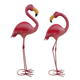 Maxbell Garden Statue Flamingo Sculpture Animal Figurine for Porch