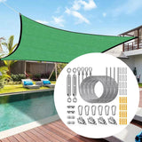 Maxbell Shade Hardware Kit for Square and Rectangle Sun for Backpacking Patio 52pcs