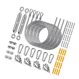 Maxbell Shade Hardware Kit for Square and Rectangle Sun for Backpacking Patio 52pcs