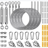Maxbell Shade Hardware Kit for Square and Rectangle Sun for Backpacking Patio 52pcs