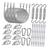 Maxbell Shade Hardware Kit for Square and Rectangle Sun for Backpacking Patio 84pcs
