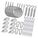 Maxbell Shade Hardware Kit for Square and Rectangle Sun for Backpacking Patio 84pcs