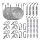 Maxbell Shade Hardware Kit for Square and Rectangle Sun for Backpacking Patio 84pcs