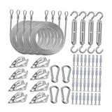 Maxbell Shade Hardware Kit for Square and Rectangle Sun for Backpacking Patio 84pcs