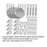 Maxbell Shade Hardware Kit for Square and Rectangle Sun for Backpacking Patio 84pcs