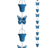 Maxbell Rain Gutter Chain Garden Rainwater Catcher for Backyard Divert Water