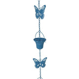 Maxbell Rain Gutter Chain Garden Rainwater Catcher for Backyard Divert Water