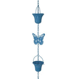 Maxbell Rain Gutter Chain Garden Rainwater Catcher for Backyard Divert Water