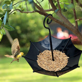 Maxbell Bird Feeder Portable Bird Food Container Feeding Station for Patio Deck Yard