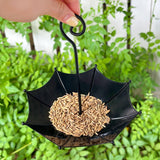 Maxbell Bird Feeder Portable Bird Food Container Feeding Station for Patio Deck Yard