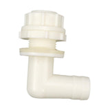 Maxbell Elbow Connector Hose Nozzle Adapter for Fish Tank Irrigation System Aquarium White