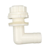 Maxbell Elbow Connector Hose Nozzle Adapter for Fish Tank Irrigation System Aquarium White