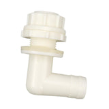 Maxbell Elbow Connector Hose Nozzle Adapter for Fish Tank Irrigation System Aquarium White