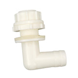 Maxbell Elbow Connector Hose Nozzle Adapter for Fish Tank Irrigation System Aquarium White
