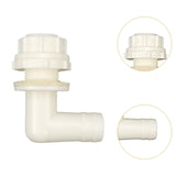 Maxbell Elbow Connector Hose Nozzle Adapter for Fish Tank Irrigation System Aquarium White