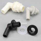 Maxbell Elbow Connector Hose Nozzle Adapter for Fish Tank Irrigation System Aquarium White