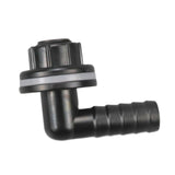 Maxbell Elbow Connector Hose Nozzle Adapter for Fish Tank Irrigation System Aquarium Black
