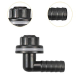 Maxbell Elbow Connector Hose Nozzle Adapter for Fish Tank Irrigation System Aquarium Black