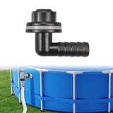 Maxbell Elbow Connector Hose Nozzle Adapter for Fish Tank Irrigation System Aquarium Black