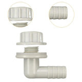 Maxbell Elbow Connector Hose Nozzle Adapter for Fish Tank Irrigation System Aquarium Gray