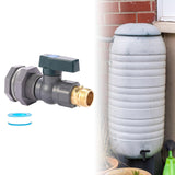 Maxbell PVC Rain Bucket Faucet Kit 3/4 inch PVC Ball Valve for Aquariums Water Tanks