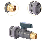 Maxbell PVC Rain Bucket Faucet Kit 3/4 inch PVC Ball Valve for Aquariums Water Tanks