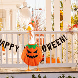 Maxbell Halloween Goose Costume Festival Cosplay Outdoor Yard Decor Role Play Outfit Pumpkin Style