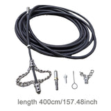 Maxbell Drain Cleaner with Gloves Metall Drain Opener for Shower Sink Bathroom Basin 4M