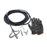 Maxbell Drain Cleaner with Gloves Metall Drain Opener for Shower Sink Bathroom Basin 4M