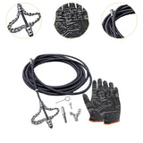 Maxbell Drain Cleaner with Gloves Metall Drain Opener for Shower Sink Bathroom Basin 4M