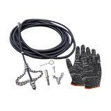 Maxbell Drain Cleaner with Gloves Metall Drain Opener for Shower Sink Bathroom Basin 5M