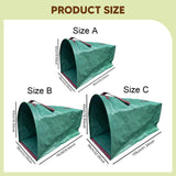 Maxbell Yard Waste Bag Recycling Trash Bag for Debris Leaves Grass Clippings Camping 270L