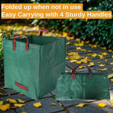 Maxbell Leaf Bag Reusable Yard Leaf Waste Bag for Leaves Grass Clippings Weeds 50cmx50cmx50cm