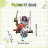 Maxbell Hanging Fairy Garden Statue Home Decor Lawn Plant Bonsai Miniature Figurines