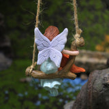 Maxbell Hanging Fairy Garden Statue Home Decor Lawn Plant Bonsai Miniature Figurines