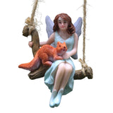 Maxbell Hanging Fairy Garden Statue Home Decor Lawn Plant Bonsai Miniature Figurines