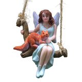 Maxbell Hanging Fairy Garden Statue Home Decor Lawn Plant Bonsai Miniature Figurines
