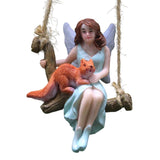 Maxbell Hanging Fairy Garden Statue Home Decor Lawn Plant Bonsai Miniature Figurines
